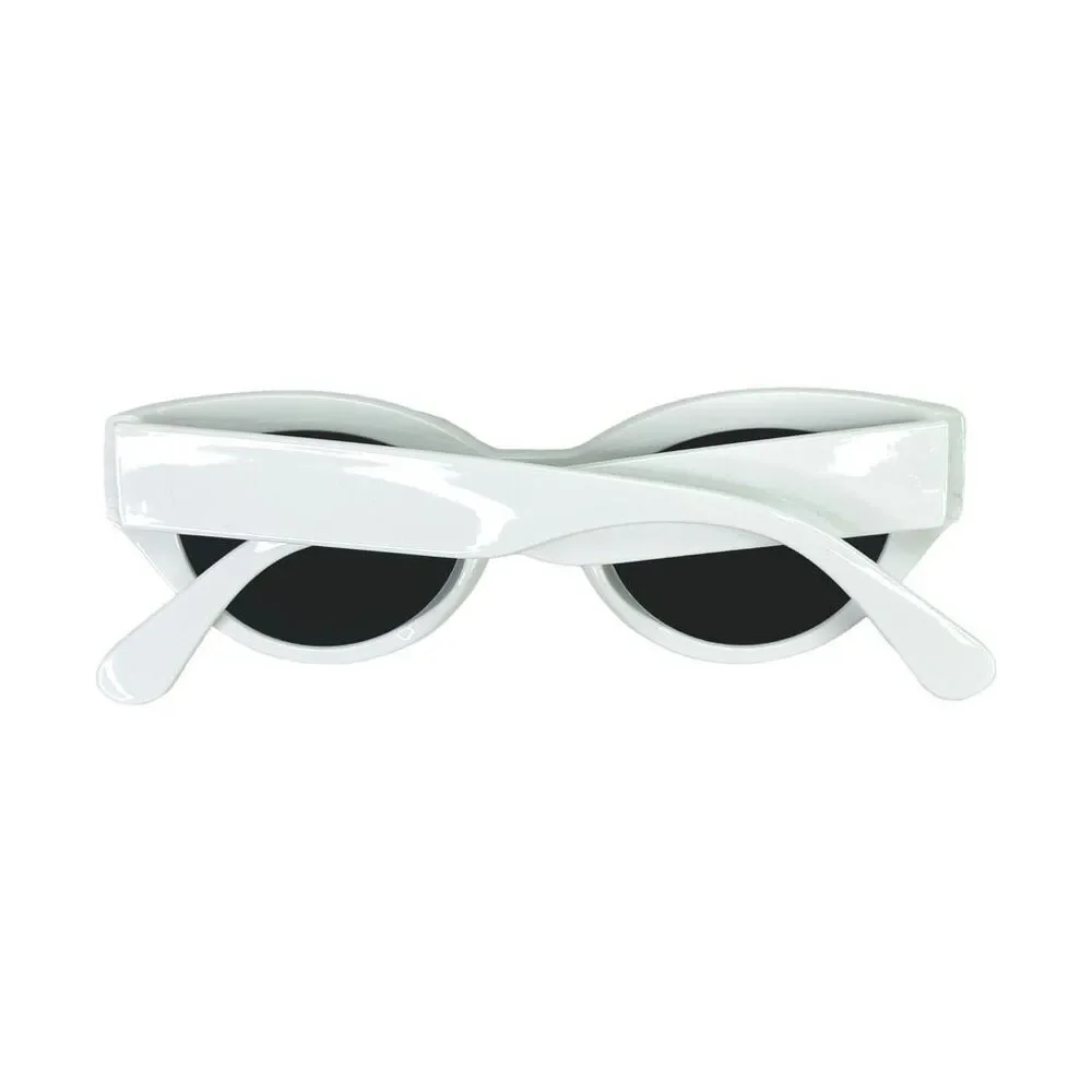 Petals & Peacocks x Zumiez Round Retro Sunglasses - White - One Size